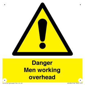 danger men working overhead